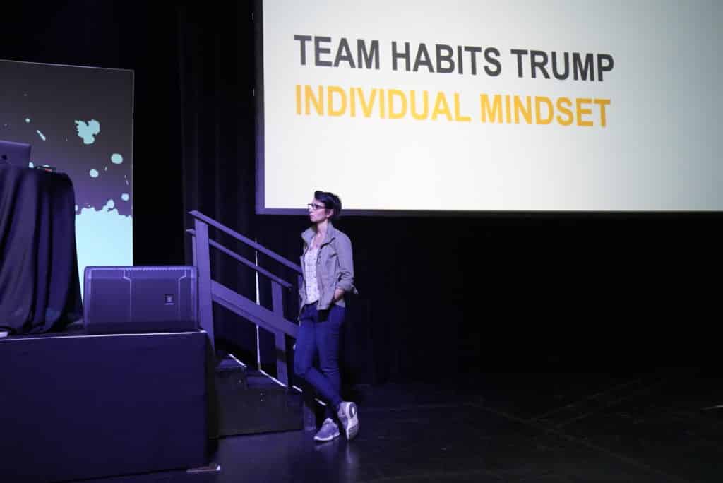 Slide, Team Habits Trump Individual Mindset