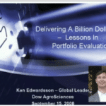 Delivering a Billions Dollars -- Lessons in Portfolio Evaluation
