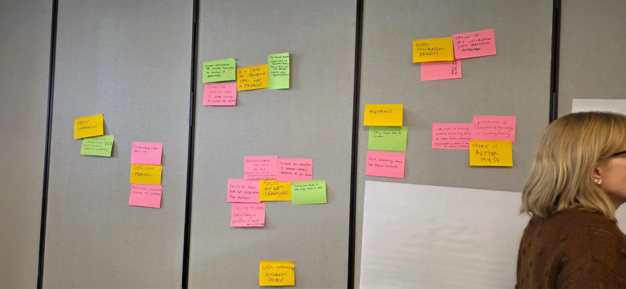 Post its image-Impact workshop
